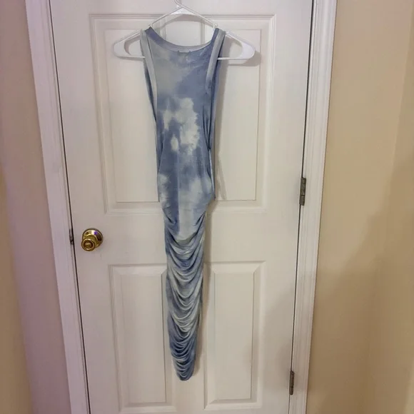 Jluxlabel Blue Tie-Dye Sleeveless Maxi Dress - Picture 3 of 4